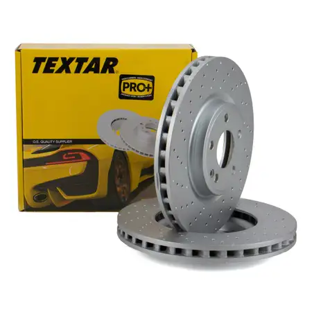 TEXTAR 92262105 Bremsscheiben Satz MERCEDES W176 W246 C117 X117 X156 vorne 2464212712