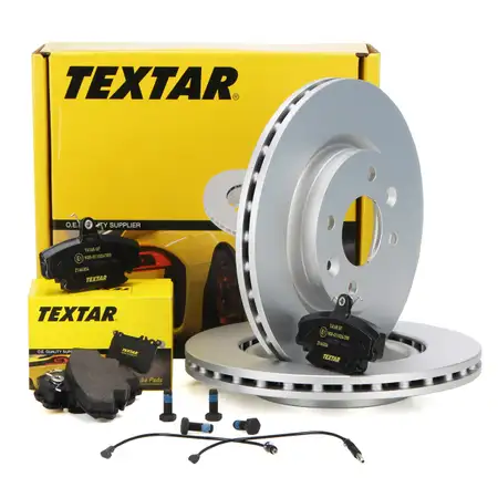 TEXTAR Bremsscheiben + Bel&auml;ge RENAULT Clio 1 2 Megane 1 Twingo 1 2 vorne