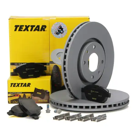 TEXTAR Bremsscheiben + Bel&auml;ge CITROEN C3 1 2 C4 1 Xsara PEUGEOT 260 RC 207 307 vorne