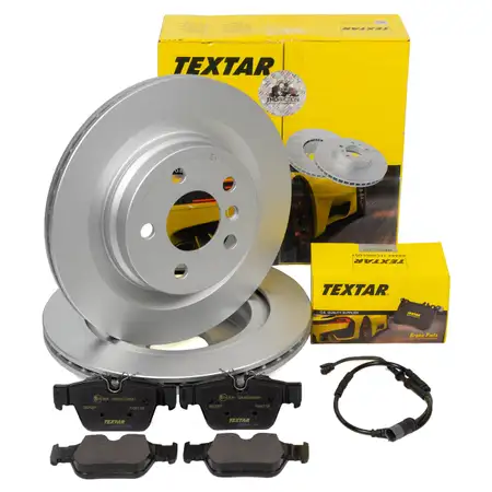 TEXTAR Bremsscheiben + Bremsbel&auml;ge + Sensor BMW 2er F44 218i 216/218d mit M-Technik hinten