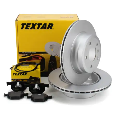 TEXTAR Bremsscheiben + Bremsbel&auml;ge + Sensor BMW X5 E70 F15 X6 E71/72 F16 ab 04.2010 hinten