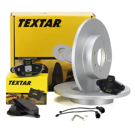 TEXTAR Bremsscheiben + Bel&auml;ge + Wako FIAT 500 (312_) FORD Ka (RU8) 1.2 69 PS vorne