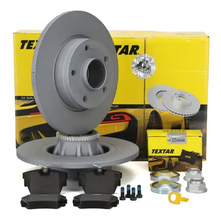 TEXTAR Bremsscheiben + Radlager + Bel&auml;ge NISSAN Primastar OPEL Vivaro A Trafic 2 hinten