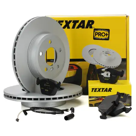 TEXTAR Bremsscheiben &Oslash; 325mm + Bel&auml;ge + Wako BMW X3 E83 bis 08.2010 vorne