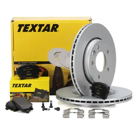 TEXTAR Bremsscheiben + Bremsbel&auml;ge VW Multivan Transporter T5 T6 2E3/2E4 hinten