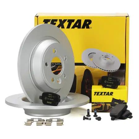 TEXTAR Bremsscheiben + Bel&auml;ge FORD Focus 2 MK2 2.5 RS Kuga 1 MK1 Mondeo 4 MK4 hinten