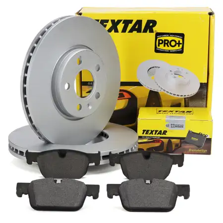 TEXTAR Bremsscheiben + Bremsbel&auml;ge f&uuml;r VOLVO S60 III S90 II V60 II V90 II 16 Zoll vorne