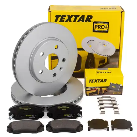 TEXTAR Bremsen Set Bremsscheiben + Bel&auml;ge OPEL Insignia A SAAB 9-5 (YS3G) 16 Zoll vorne