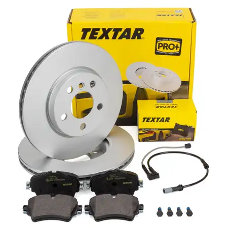 TEXTAR Bremsscheiben + Bel&auml;ge Sensor BMW 2er F45 F46 X2 F39 MINI F54 F60 bis 07.2019 vorne