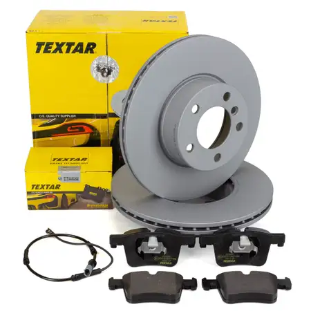 TEXTAR Bremsscheiben + Bel&auml;ge Sensor BMW F20/21 F22/23 F30/31 F32-36 ohne M-Technik vorne