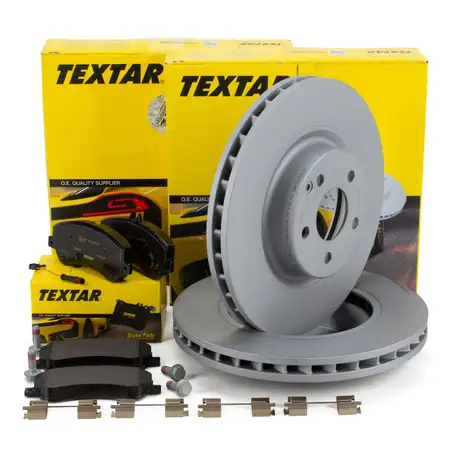 TEXTAR Bremsscheiben + Bremsbel&auml;ge + Sensor MERCEDES GLK-Klasse X204 200-350 / CDI vorne