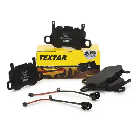 TEXTAR 2551203 Bremsbel&auml;ge + Wako PORSCHE 991 3.8/4.0 GT3 Cayman (981) GT4 hinten