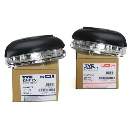 2x TYC Blinker Au&szlig;enspiegel f&uuml;r VW Golf 6 Touran (1T1-1T3) ohne Bodenlicht links + rechts