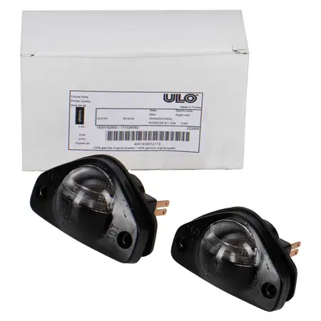 2x ULO Kennzeichenleuchte + R5W Gl&uuml;hlampe f&uuml;r PORSCHE 911 964 914 ab 1975 91163162004