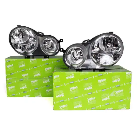 2x VALEO HALOGEN H7/H1 Hauptscheinwerfer Set VW Polo 9N Bj. 11.2001-05.2005 links + rechts