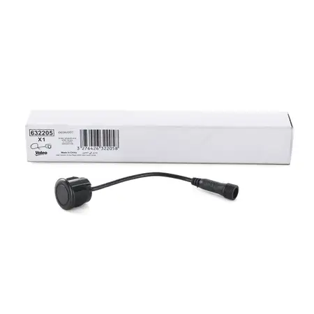 VALEO 632205 Sensor f&uuml;r Einparkhilfe Parksensor PDC SCHWARZ / MATT