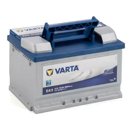 VARTA BLUE dynamic E43 Autobatterie Batterie Starterbatterie 12V 72Ah 680A