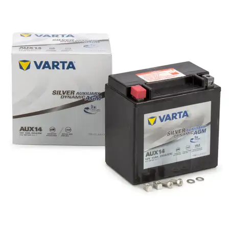 VARTA AUX14 SILVER DYNAMIC AGM Versorgungsbatterie St&uuml;tzbatterie 12V 13Ah