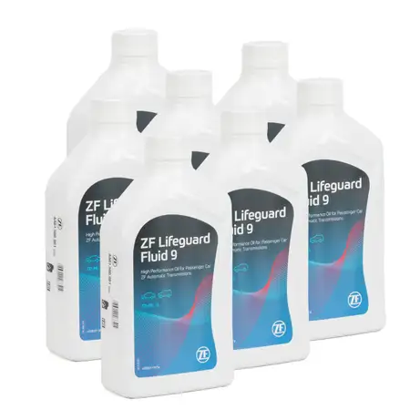 7x 1 Liter ZF PARTS Getriebe&ouml;l Automatikgetriebe&ouml;l LifeGuard FLUID 9 HP