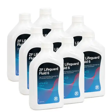 8x 1 Liter ZF PARTS Getriebe&ouml;l Automatikgetriebe&ouml;l LifeGuard FLUID 6 HP