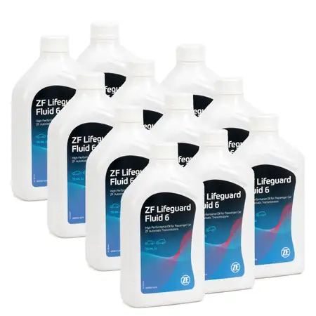 11x 1 Liter ZF PARTS Getriebe&ouml;l Automatikgetriebe&ouml;l LifeGuard FLUID 6 HP