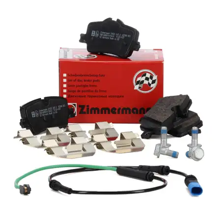 ZIMMERMANN Bremsbel&auml;ge + Wako BMW 3er G20 G21 4er G22 G23 ohne M-Sportpaket hinten