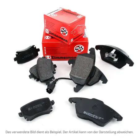 ZIMMERMANN Bremsbel&auml;ge + Wako AUDI A3 8P VW Golf 5 6 7 Passat Touran vorne + hinten