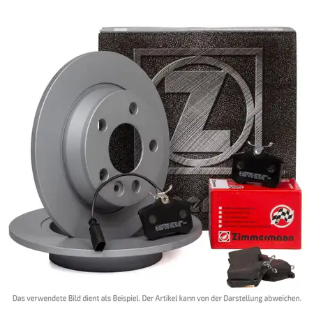 ZIMMERMANN Bremsscheiben + Bel&auml;ge + Wako AUDI A6 (C7) A7 (4G) PR-1KW hinten