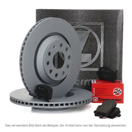 ZIMMERMANN Bremsscheiben + Bremsbel&auml;ge SKODA Fabia 2 PR-1LB/1LM vorne