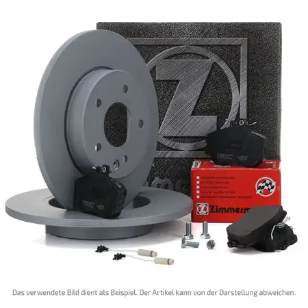 ZIMMERMANN Bremsscheiben + Bel&auml;ge + Wako MERCEDES 190 W201 E 1.8/2.0 D 2.0/2.5 vorne