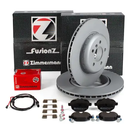 Zimmermann FORMULA F Bremsscheiben + Bel&auml;ge + Sensor BMW 5er F11 Touring 525d 530d hinten