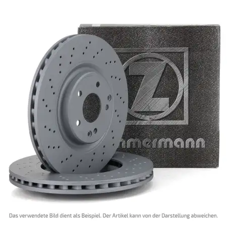 ZIMMERMANN Bremsscheiben Satz PORSCHE 997 3.6/3.8 Turbo / S + 3.6 GT2 hinten