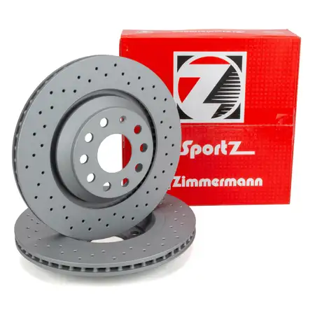 Zimmermann SPORT Bremsscheiben Satz AUDI S3 3.2 V6 VW Golf 5 6 7 GTI / R hinten