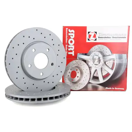 Zimmermann SPORT Bremsscheiben f&uuml;r Jaguar XJ 8 3.2/4.0 R4.0 XK 8 4.0 R4.2 vorne