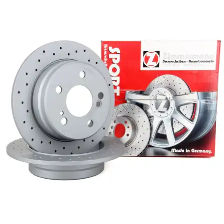 Zimmermann SPORT Bremsscheiben Satz f&uuml;r Mercedes 190 W201 W124 S124 C124 hinten