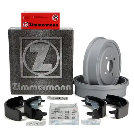 ZIMMERMANN Bremstrommeln + Bremsbacken OPEL Astra G Vectra B hinten