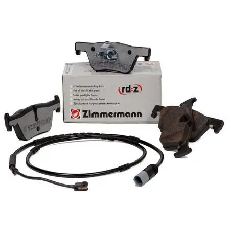 ZIMMERMANN rd:z Bremsbel&auml;ge + Wako BMW 1er F20/21 2er F22/23 3er F30-34 4er F32-36 hinten