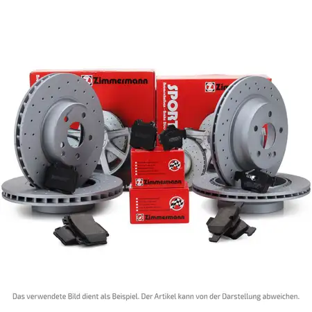 Zimmermann SPORT Bremsscheiben + Bel&auml;ge OPEL Insignia A 17 Zoll J61 vorne + hinten