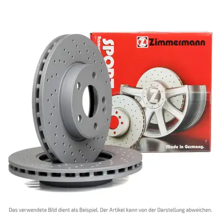 Zimmermann SPORT Bremsscheiben Satz f&uuml;r Mazda 3 (BK BL) 5 (CW CR19) vorne