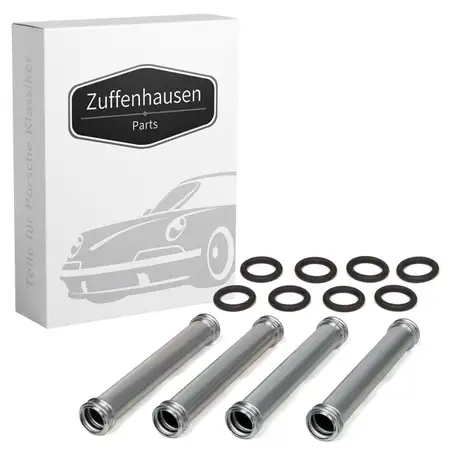 4x &Ouml;lleitung R&uuml;cklaufrohr + 8x Dichtring f&uuml;r PORSCHE 911 964 914 /6 2.0