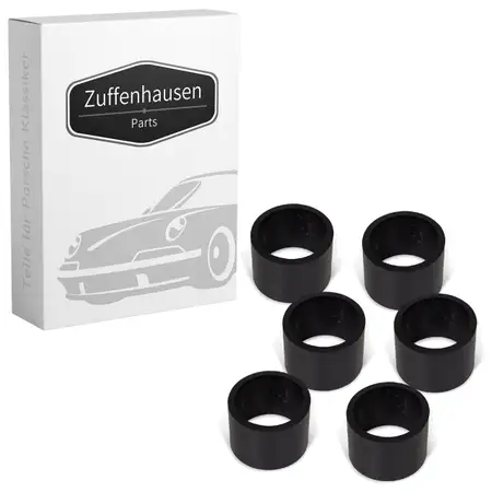 6x Verbindungsmuffe Ansaugstutzen f&uuml;r PORSCHE 911 2.7 Carrera 74-77 K-Jetronic 91111088502