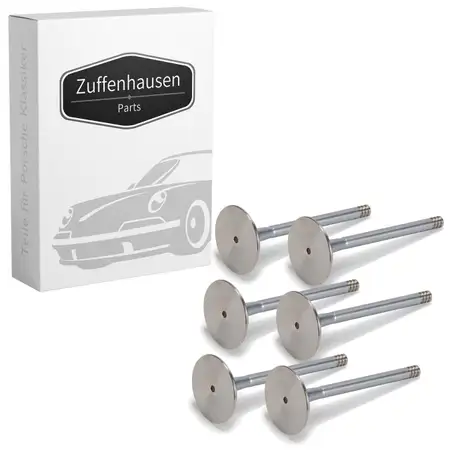 6x Auslassventil f&uuml;r PORSCHE 993 3.8 Carrera RS 300 PS 1995-1997 99310541943