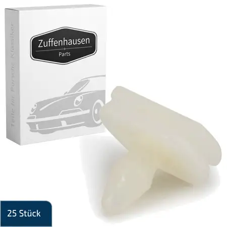 25x Clip Stopfen Sto&szlig;stange Rammschutzleiste f&uuml;r PORSCHE 911 1973-1990 vorne 91150541700