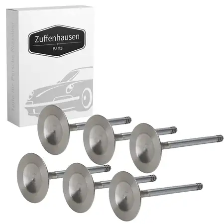 6x Einlassventil &Oslash; 50mm f&uuml;r PORSCHE 993 3.6/3.8 Carrera 286-301 PS 99310540502