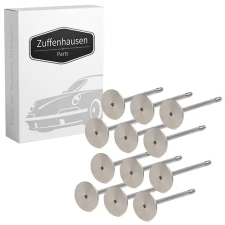 12x Einlassventil f&uuml;r PORSCHE 996 997 3.6 Turbo / S + 3.6 GT2 / RS 99610511172