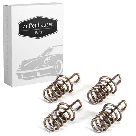 4x Feder Bremsbacken f&uuml;r PORSCHE 997 991 992 Boxster Panamera Taycan hinten 298609583