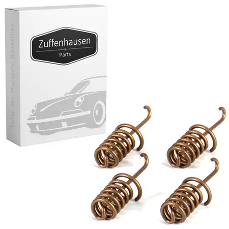 4x Feder Bremsbacken f&uuml;r PORSCHE 996 924 928 944 968 Boxster (986) hinten 99635274101