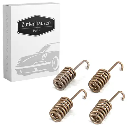 4x Feder R&uuml;ckzugfeder Bremsbacken f&uuml;r PORSCHE 964 993 924 928 944 968 hinten 92835295702