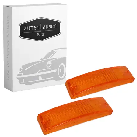 2x Blinker Blinkerglas Sto&szlig;stange ORANGE f&uuml;r PORSCHE 911 1974-1990 vorne 91163191400