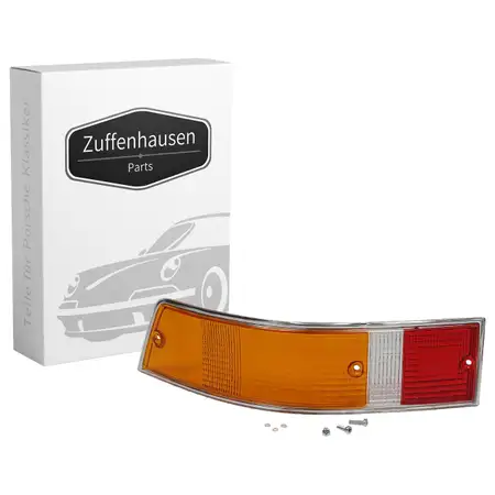 R&uuml;cklichtglas CHROM EU-Version f&uuml;r PORSCHE 911 1969-1973 912 912E links 91163192303